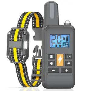 Dog Shock Collar with Remote Control 3300Ft for Small Medium Large Dogs 10-120lbs Durable Nylon Straps Ideal for Training Behavior Support