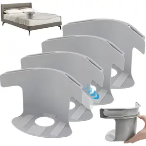 4pcs Grey Lock Sheet Holders, Bed Sheet Lock Clips, Sheet Holders Keep Sheets Firm & Tight, Heavy Duty Bed Sheet Holder Corner Fitted Sheet Straps Fit All Mattress Size, A Blessing for Lazy People, High-quality Life, Save Time