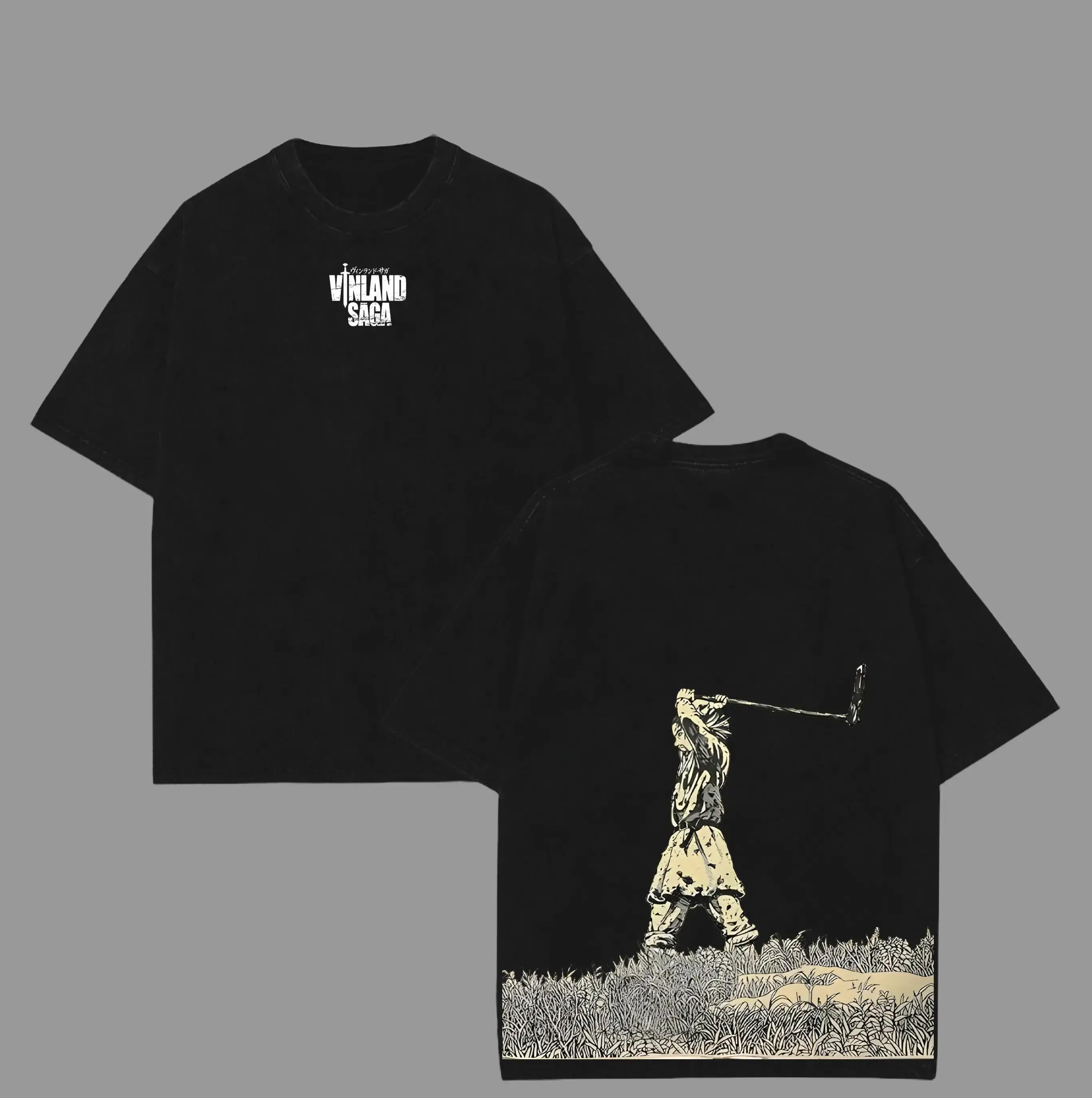 Viland saga-Vintage Tee,Thorfinn Shirt,Thorfinn Merch, Anime Shirt, Manga Shirt,Unisex Cotton Graphic S, Unisex Cotton Tee Sweatshirt,Clothing