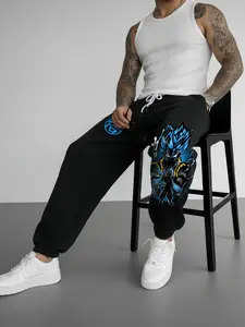 Men's Graphics Print Casual Pants, Women's Heavyweight Jogger Pants with Drawstring Waist, Fitted Pockets, All Seasons, Sports Pants