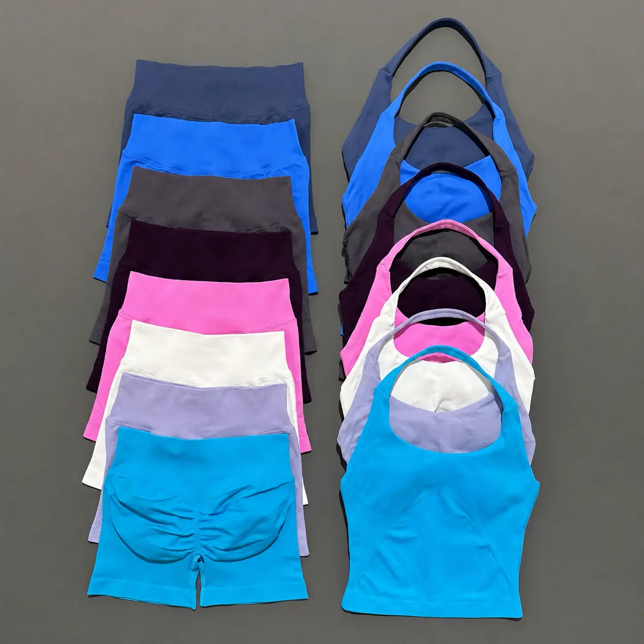 Sculpt Studio Seamless Contour 2-Piece Gym Set | Shorts & Halter Top