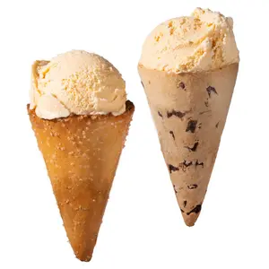 Cookie & Pretzel Ice Cream Cones