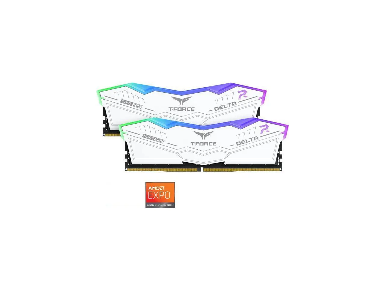 Team T-Force Delta RGB 32GB (2 x 16GB) DDR5 5200 (PC5 41600) Desktop Memory Model FF4D532G5200HC40CDC01
