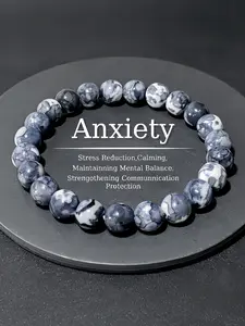 Natural Quartz Healing Bracelet, Unisex, Converts Negative Energy to Positive, Ideal for Stress Relief, Stress Reduction