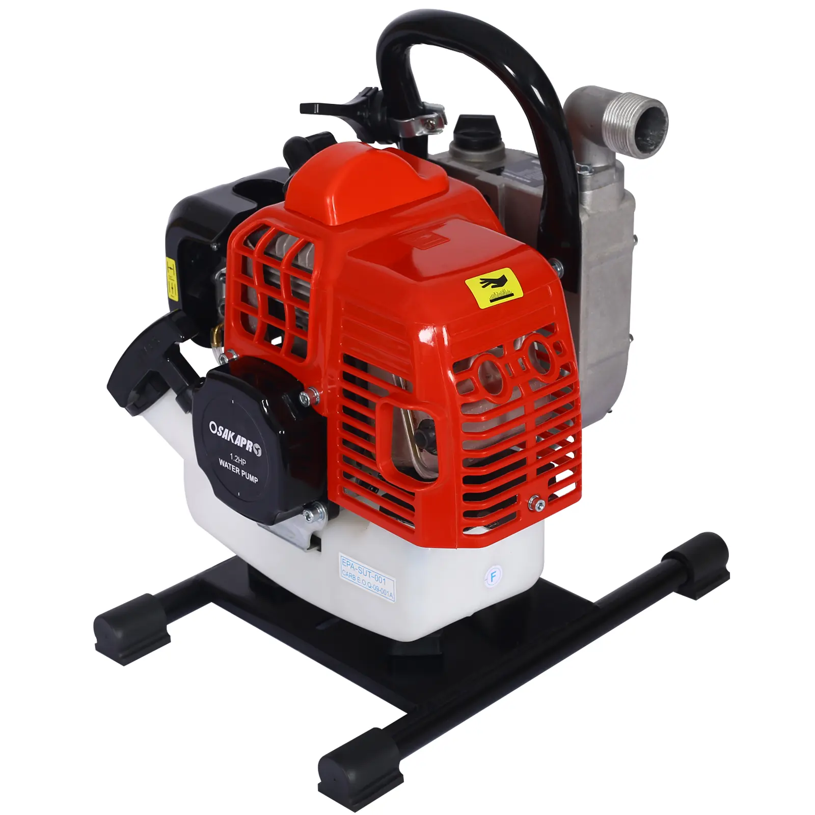 Portable 2-Stroke Gasoline Water Pump - 33cc, 1.2HP, 1-Inch Swimming Pool Suction Fuel Transfer Pump, Swimming Pool Pumps, Suction Pump