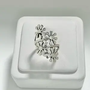 Sterling Silver 925 Flowers Ring