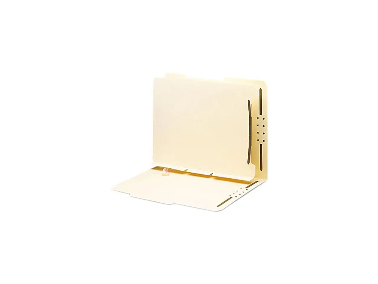 Smead 68025 Manila Self-Adhesive Folder Dividers with Twin-Prong Fastener, Letter, 25/Pack