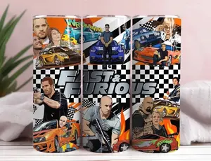 Fast Furious X 20oz Skinny Tumbler, Stainless Steel, Double-Wall Vacuum-Insulated – Hot or Cold, Funny Gift for Her
