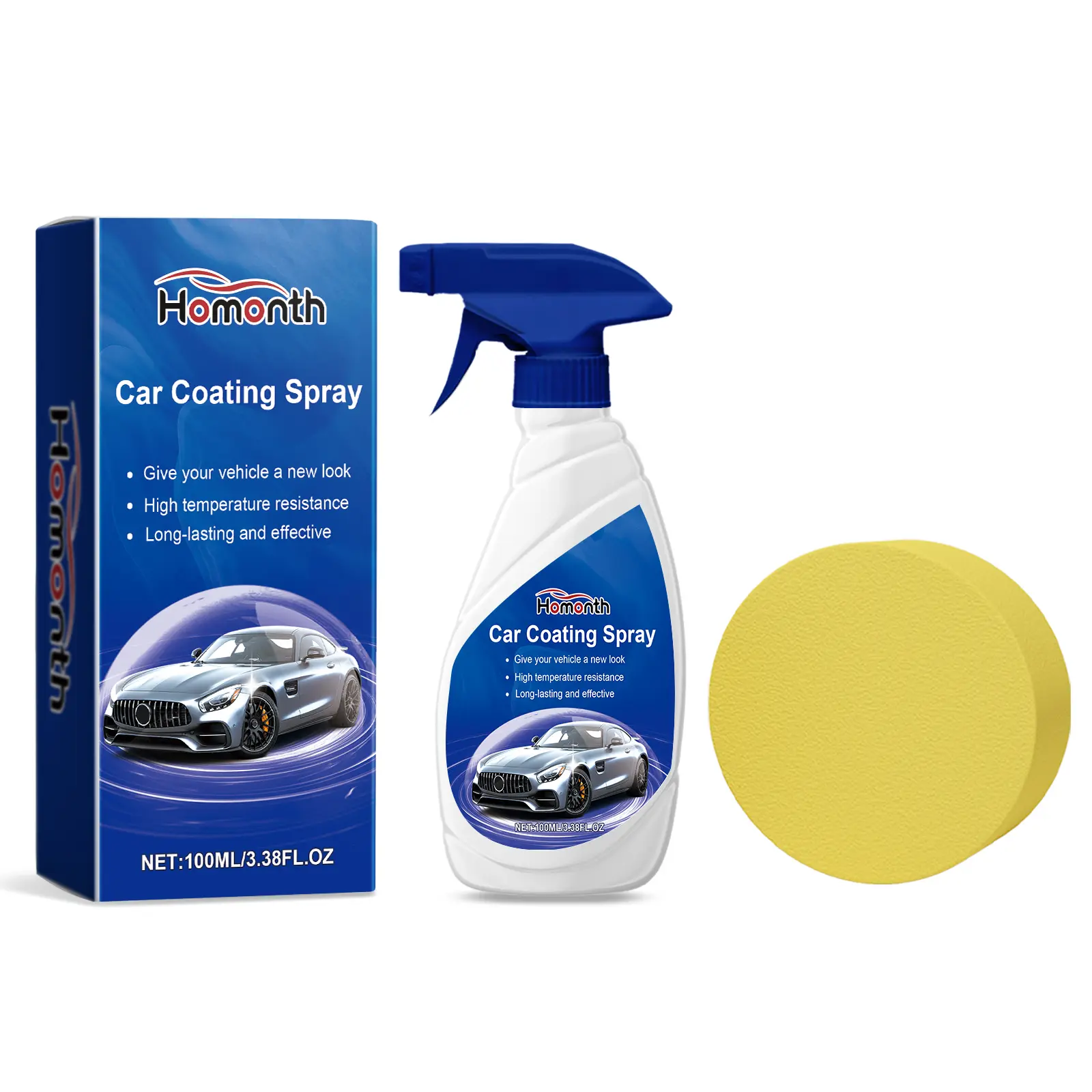 Car Coating Agent, Automotive Paint Surface Protector for Gloss Enhancement, Anti-Dirt Cleaning, and Surface Refurbishment