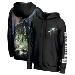 The Undertaker WWE 3D Zip Hoodie Grim Reaper Skeleton Design Unisex Streetwear Fall Winter Jacket Casual Sporty Fan Merch Gift for Men Women Wrestling Lovers Comfortable