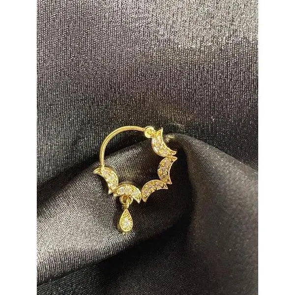 Six Moon Nose Hoop Piercing Jewelry