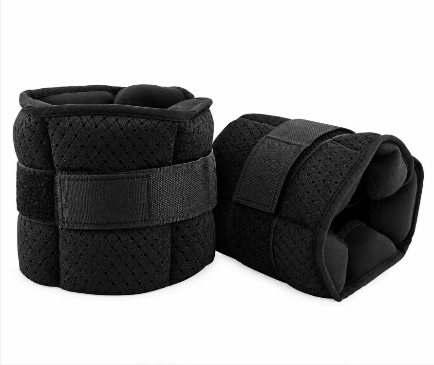 5-Lb Adjustable Wrist & Ankle Weights, Pair with 6 Removable Weight Packs, Comfortable Wrap-Around Design for Fitness, Walking, Strength Training & Home Workouts