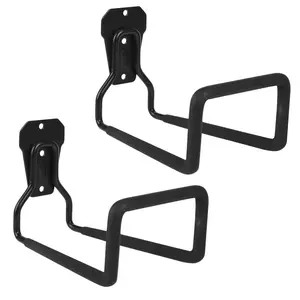 Wall Mounted Garden Hose Holder, 2 Counts Outdoor Hose Hanger with Sturdy Hook, Water Hose Organizer for Yard, Garage & Garden