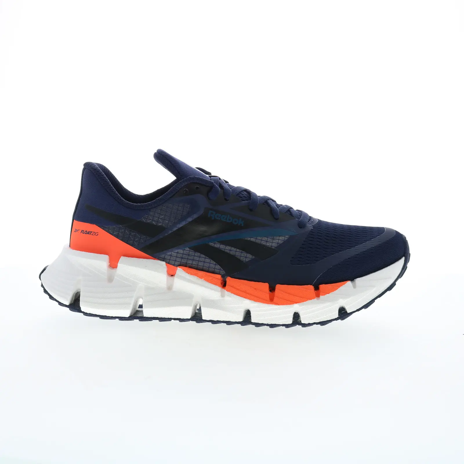 Reebok Floatzig 1 Mens Blue Canvas Lace Up Athletic Running Shoes