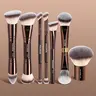 Maange 7-Piece Face Makeup Brush Set, Brush Combo, Brush Kit, Metal Frame, Ideal for Cosmetic Application, Perfect Gift Box Packaging, Essential Beauty Tool
