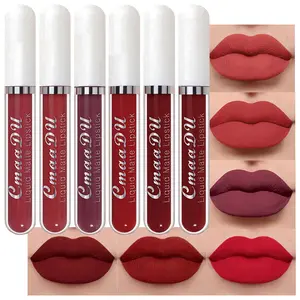 10Pcs Matte Lip Glaze Long Lasting Glossy Waterproof Lipstick Nonstick Easy To Apply Long Lasting Makeup Lipgloss For Beginners Beauty Cosmetics