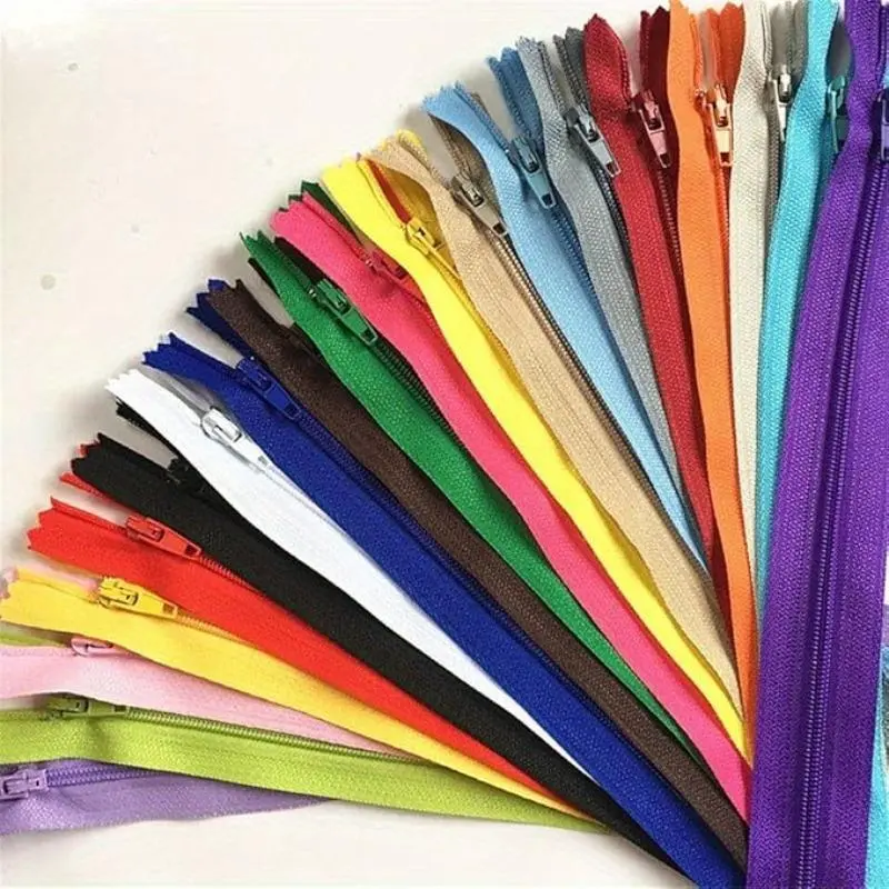 5Pcs 20Cm Nylon Coil Zippers Suitable For Clothing (20 Colors)
