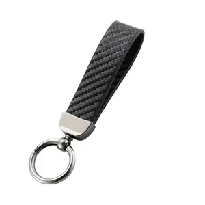 Carbon Keychain Accessory with Durable Metal Rings and Sleek Design Perfect Gift Idea for Car Enthusiasts