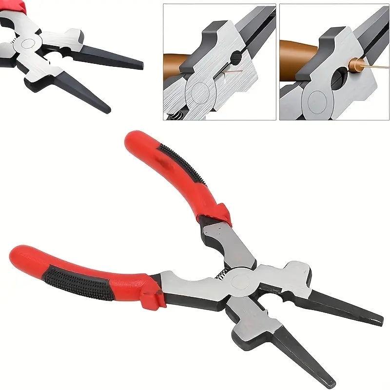 8 Inch MIG Welding Pliers, Multi-Purpose, Durable, Extended Use, Ergonomic Design, Welding Pliers with Ergonomic Insulated Grips, Welding Wire Cutting, Clamping and Drawing, Ideal Tool for Automotive/Industrial Welding, Versatile Tool