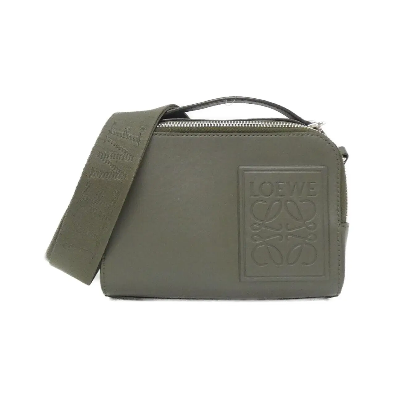 Pre-owned Loewe Calfskin Shoulder Bags Mini Camera Crossbody Bag Calf Shoulder Bag