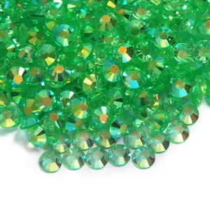 Transparent Peridot AB Resin Rhinestones