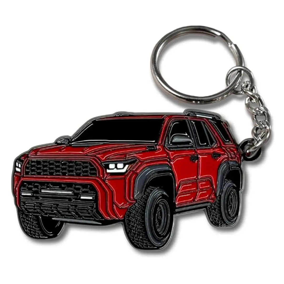 Casual 2025 6th Gen 4Runner Keychain with Split Ring, Cars Accessories Fob Cover for Sequoia, Gift for Car Enthusiasts