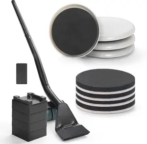 Furniture Lifter Tool, The Lift and Glide Tool Set for Heavy Furniture and Appliances, 4pcs Reusable Pads