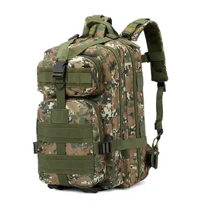 Mens Tactical Backpack, Outdoor Backpack, Waterproof Outdoor Sports Backpack, Durable Fabric Available in Solid Colors and Camouflage Styles, Multiple Compartments and Adjustable Shoulder Straps, Suitable for Hiking, Camping, and Traveling