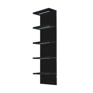 Sorbus LED Light Display Shelf 5-Tier Shelf Unit with Hooks Sorbus LED Light Display Shelf 5-Tier Shelf Unit with Hooks