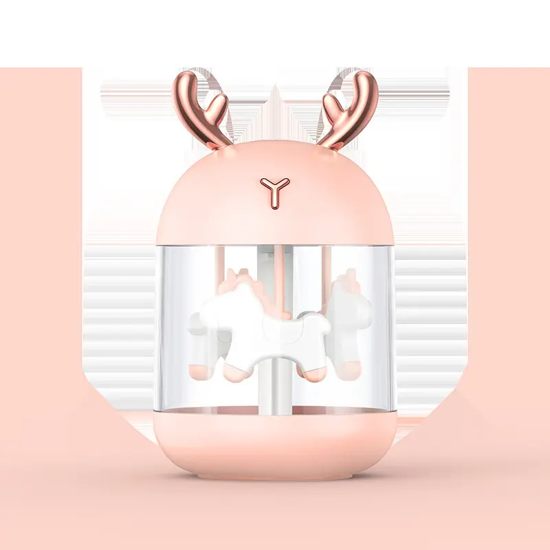 Portable Cute Pet Mini USB Humidifier - Home Desktop, Car Air Hydrating Instrument with Aroma Diffuser Function