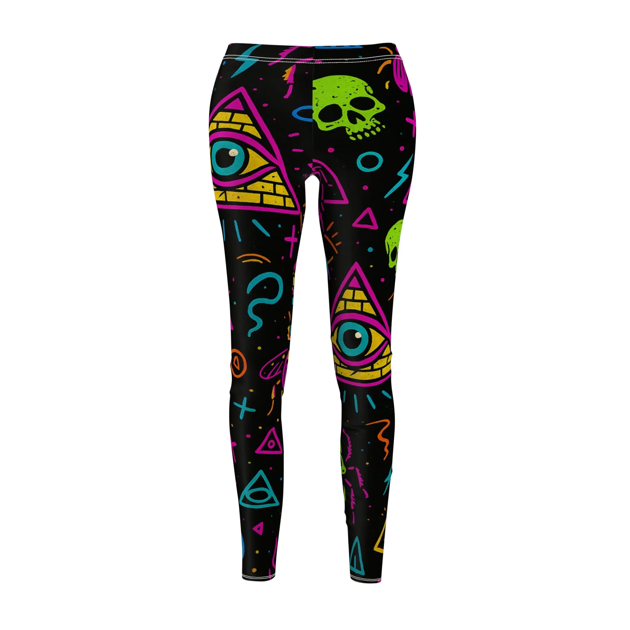 Neon Illuminati Chaos  Cut & Sew Leggings  Limited Edition Illuminasty Drop