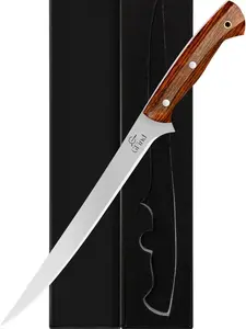 9 Inch Fillet Knife for Meat/Fish Cutting - Ideal for Boning, Filleting, Fishing and Trimming- Best Kitchen Gift