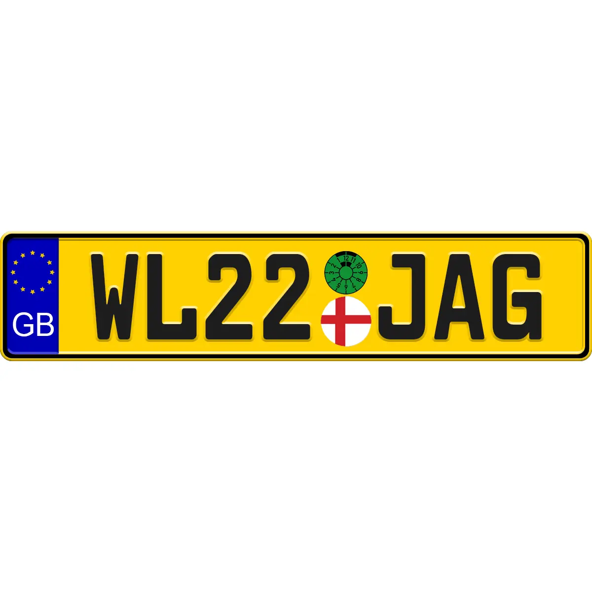 Home of Jaguar - Stock European Vanity License Plate