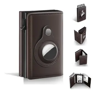 Mens Wallet Card Holder Leather Smart Wallet for Men Slim Minimalist 9-14 Card Capacity ID Window Cash Slot Ergonomic Design Secure Storage Perfect Gifts