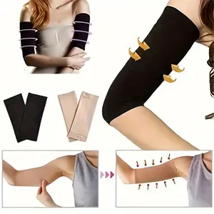 [2pcs Compression Arm Sleeves] 2pcs Compression Arm Sleeves, Shape, Top Circumference 3.54inch cm, Bottom Circumference 7.48inch cm, Yoga Sleeves, Elastic Wrist and Elbow Support, Special Textured Fabric