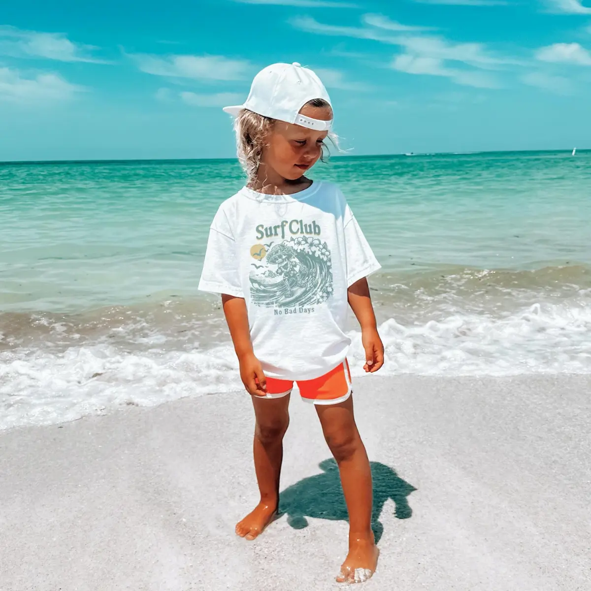 Kids Surfer Shirt - Trendy Graphic Kids Tee - Kids Summer Bodysuit - Toddler Boy Shirt