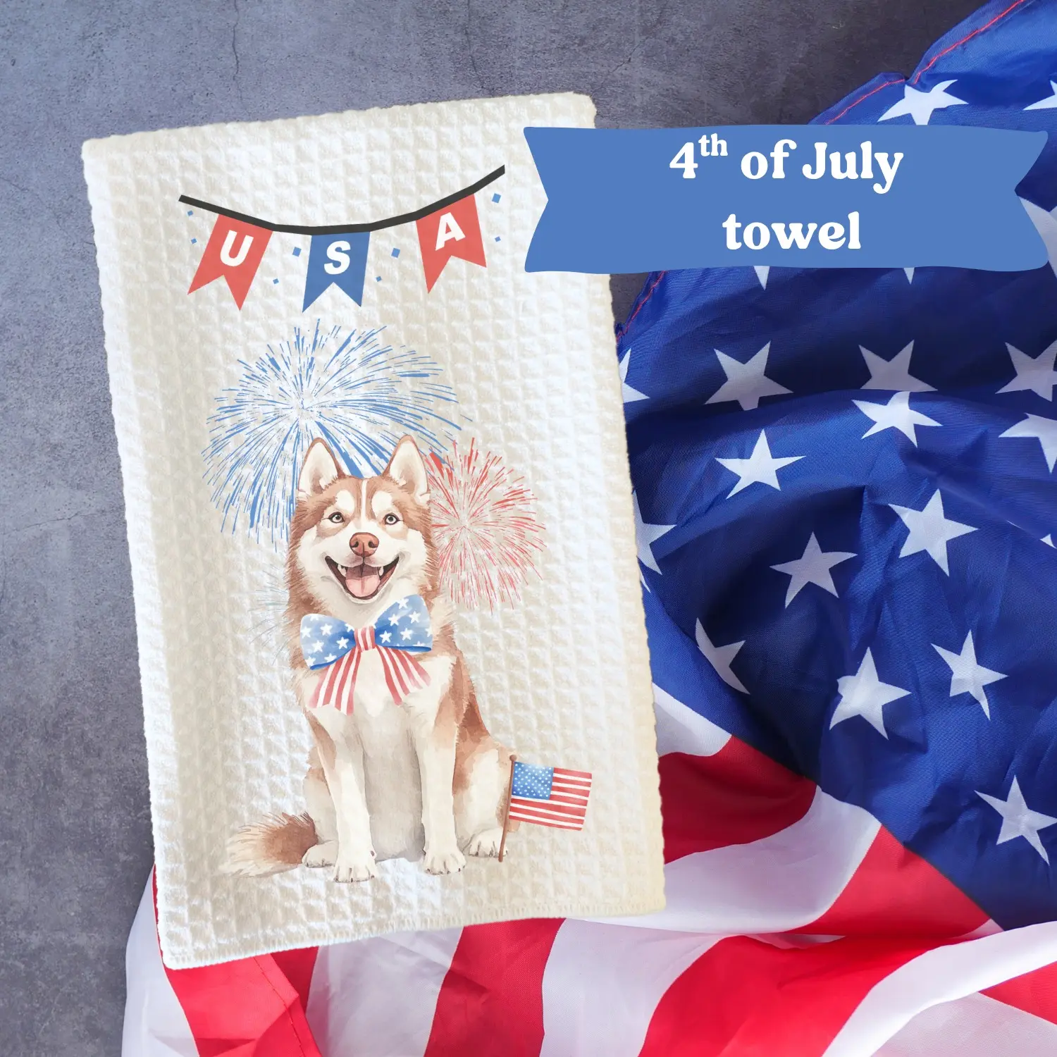 Husky #3 (red/white)