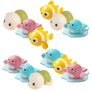 2 Pack Bath Toys for Toddlers 1-3 | Wind-Up Animal Floating Bathtub & Pool Water Toys for Infants