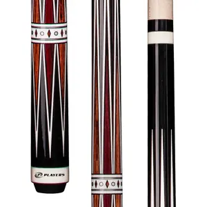 Players Black & Cocobolo Wrapless Cue