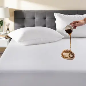 【TASTELIFE】 Waterproof Mattress Protector Twin XL Size, 100% Waterproof Breathable Noiseless Mattress Cover with Deep Pocket for 6-18 inches Mattress, Machine Washable & Vinyle-Free (White) topper