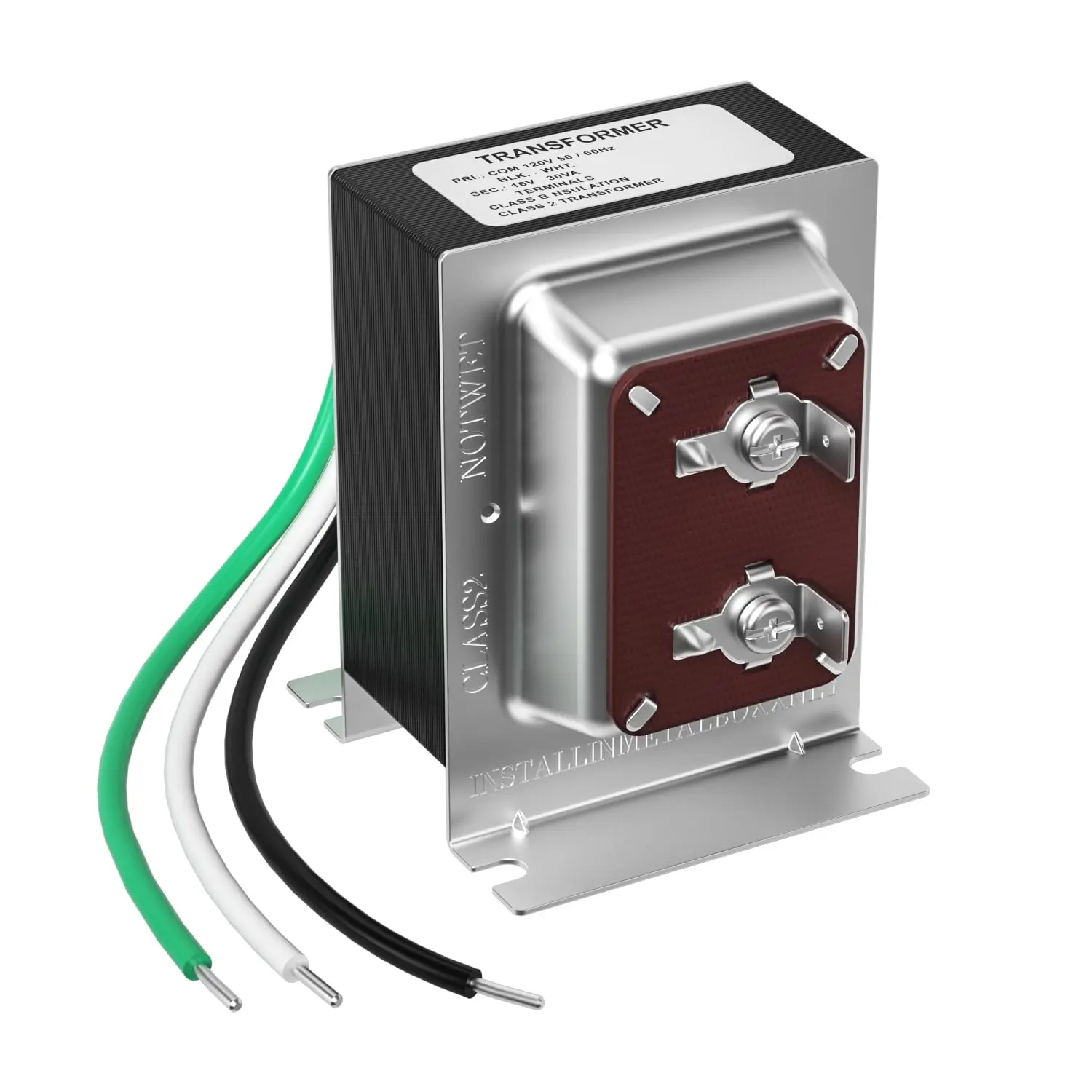 Doorbell Transformer 16V 30VA Compatible with Ring Wired Video Doorbell, Ring Doorbell Replacement Part Door Bell Transformer for Wired or  Chimes, Safe UL Listed Wired Doorbell 30VA