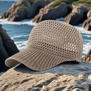 Unisex Summer Cap for Outdoor Sun Protection, Featuring a Breathable Mesh Design, Ideal for Fishing And Hiking
