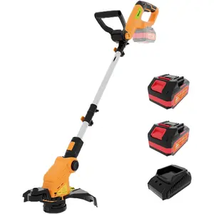 20V Cordless String Trimmer & Lawn Edger, 12" Electric Weed Wacker,   Weed Eater with 2 x 3.0Ah  & Charger, Lightweight Grass Trimmer for Lawn Yard