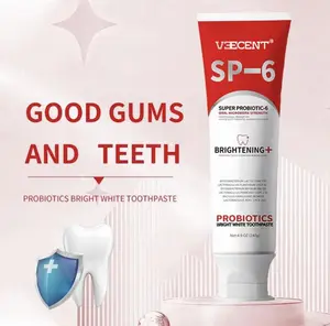 Veecent SP-6 Toothpaste | Probiotic Oral Care for EnamelRepair & Long-Lasting Fresh Breath |4.90z