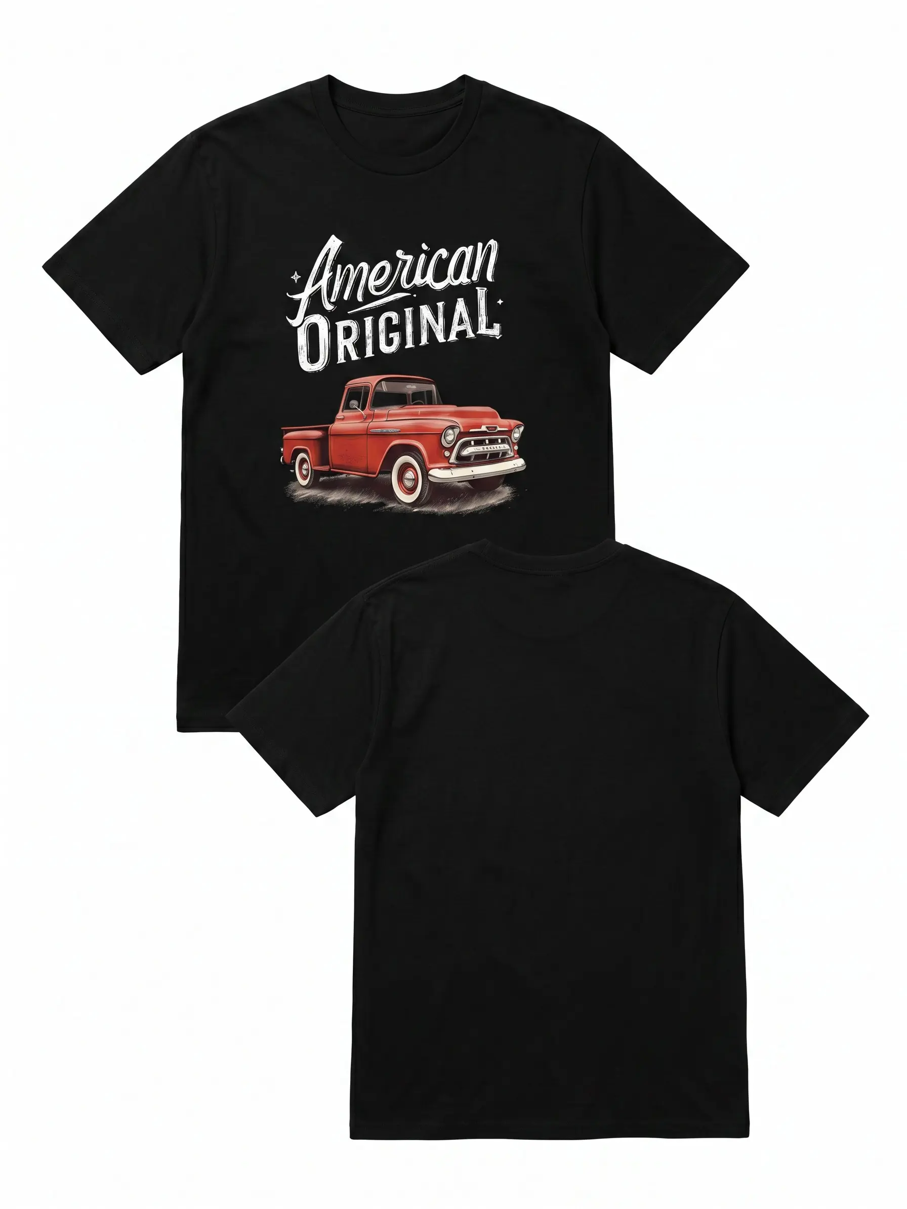 Men's Cotton Woven Round-Neck Short-Sleeve T-Shirt - Menswear Streetwear Top, All Seasons, Available in 2xl, 3xl, 4xl