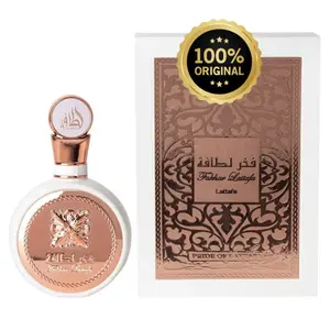 Lattafa Fakhar Women's EDP Spray - 3.4 oz (100ml) Full-Size Fruit-Scented Attraction Casual Floral Fragrance with Pomegranate, Jasmine, Vanilla, Honeysuckle, Gardenia, Sandalwood, Fruit-Scented Women's Fragrance