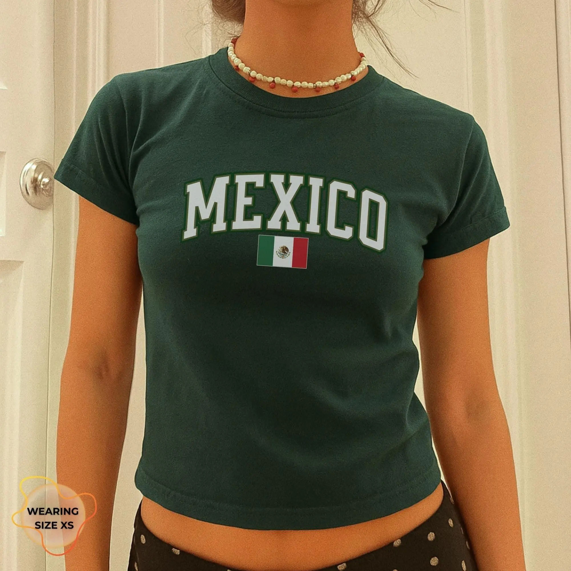 Mexico Y2k baby tee,mexico gifts-mexico art-Soccer y2k vintage 2000s ,Mexico Baby Tee, mexico artisan-soccer mom