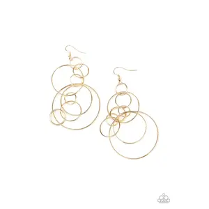 Running Circles Around You - Gold earring 958