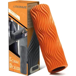 Foam Roller Massage Roller for Physical Therapy & Back Pain Deep Tissue Massage for Exercise Pilates Yoga (Orange)