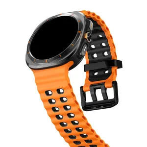 Silicone Watch Band, Waterproof Breathable Replacement Watch Band for Samsung Galaxy Ultra 47mm, Smart Watch Accessories
